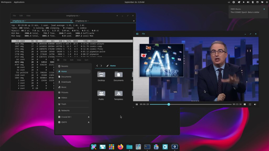 Pop!_OS with Cosmic
